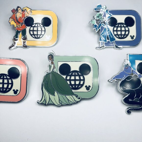2025 Walt Disney World Hidden Disney Walt Disney World D Complete Set Of 5 Pins - Picture 11 of 12